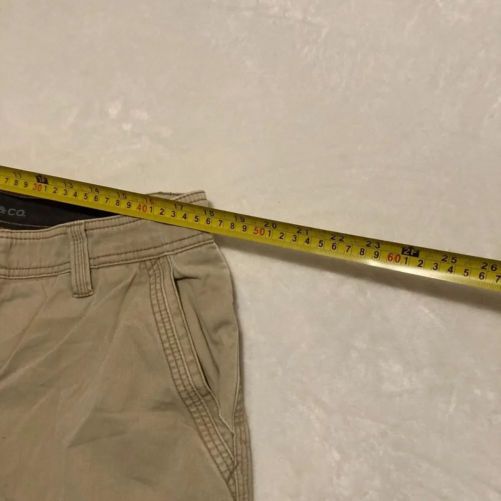 G.H. Bass & Co. Mens KHAKI‎ Groundwork Shorts 34x10 TAN
